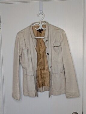 Danier Cream Leather Jacket